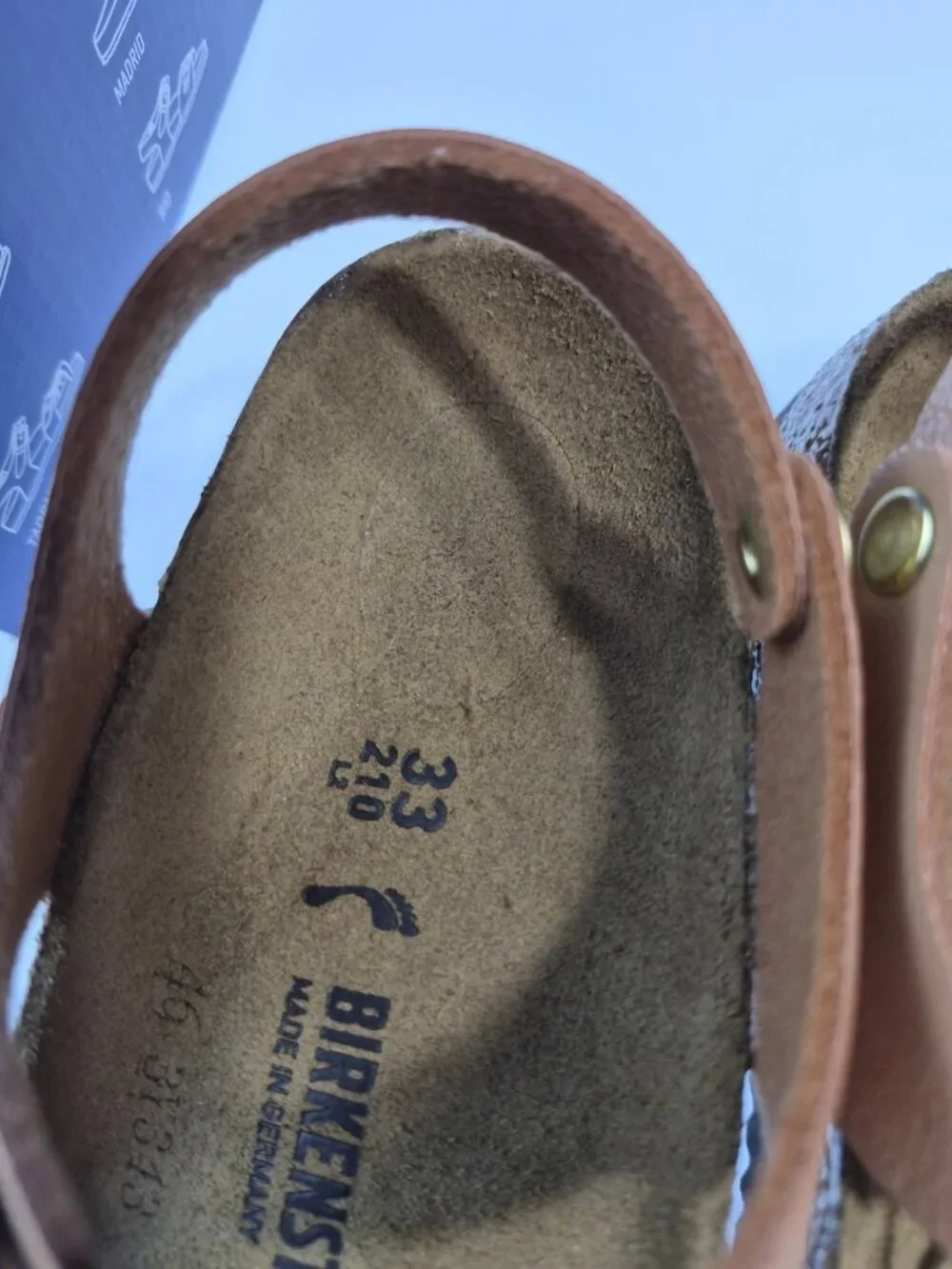 Birkenstock Kumba Kids Grained Pecan Size 33 EU US 2 NWT Box Narrow Fit Germany